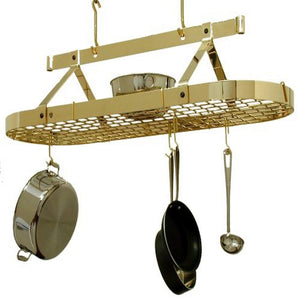 Enclume PR16CWG BP 48" Oval Ceiling Pot Rack w/ 24 Hooks BP