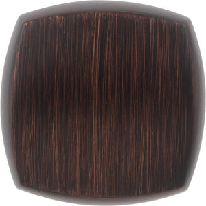 Jeffrey Alexander 278DBAC 1-1/8" Overall Length Brushed Oil Rubbed Bronze Square Audrey Cabinet Knob