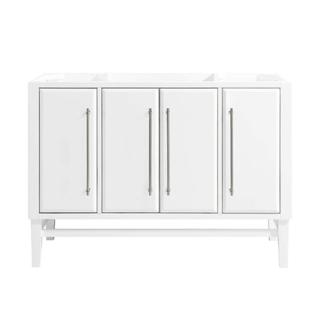 Avanity Mason 48 in. Vanity Only in White with Silver Trim