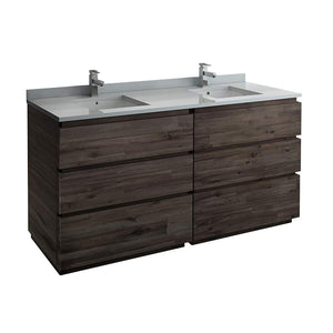 Fresca FCB31-3636ACA-FC Fresca Formosa 70" Floor Standing Double Sink Modern Bathroom Cabinet