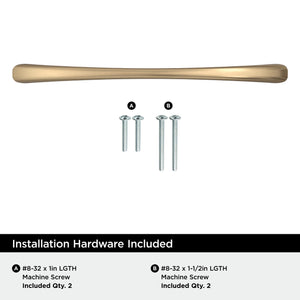 Amerock BP37232CZ Champagne Bronze Cabinet Pull 6-5/16 inch (160mm) Center-to-Center Cabinet Hardware Vaile Furniture Hardware Drawer Pull