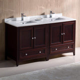 Fresca FCB20-3030ES-CWH-U Double Sink Cabinets with Sinks