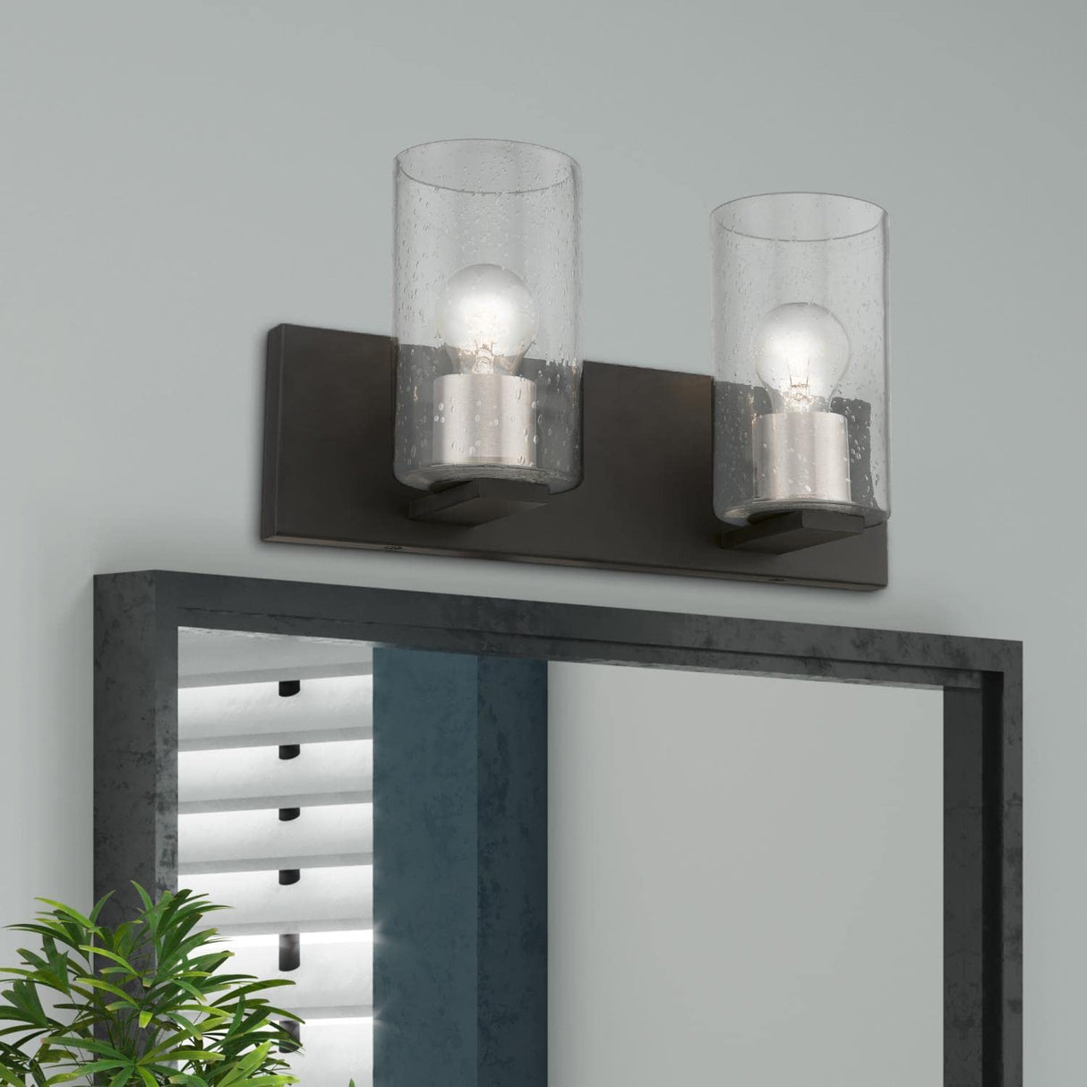 Livex Lighting 18472-04 Zurich - 2 Light Bath Vanity In Contemporary Style-7.75 Inches Tall and 15 Inches Wide, Zurich - 2 Light Bath Vanity In Contemporary Style-7.75 Inches Tall and 15 Inches Wide
