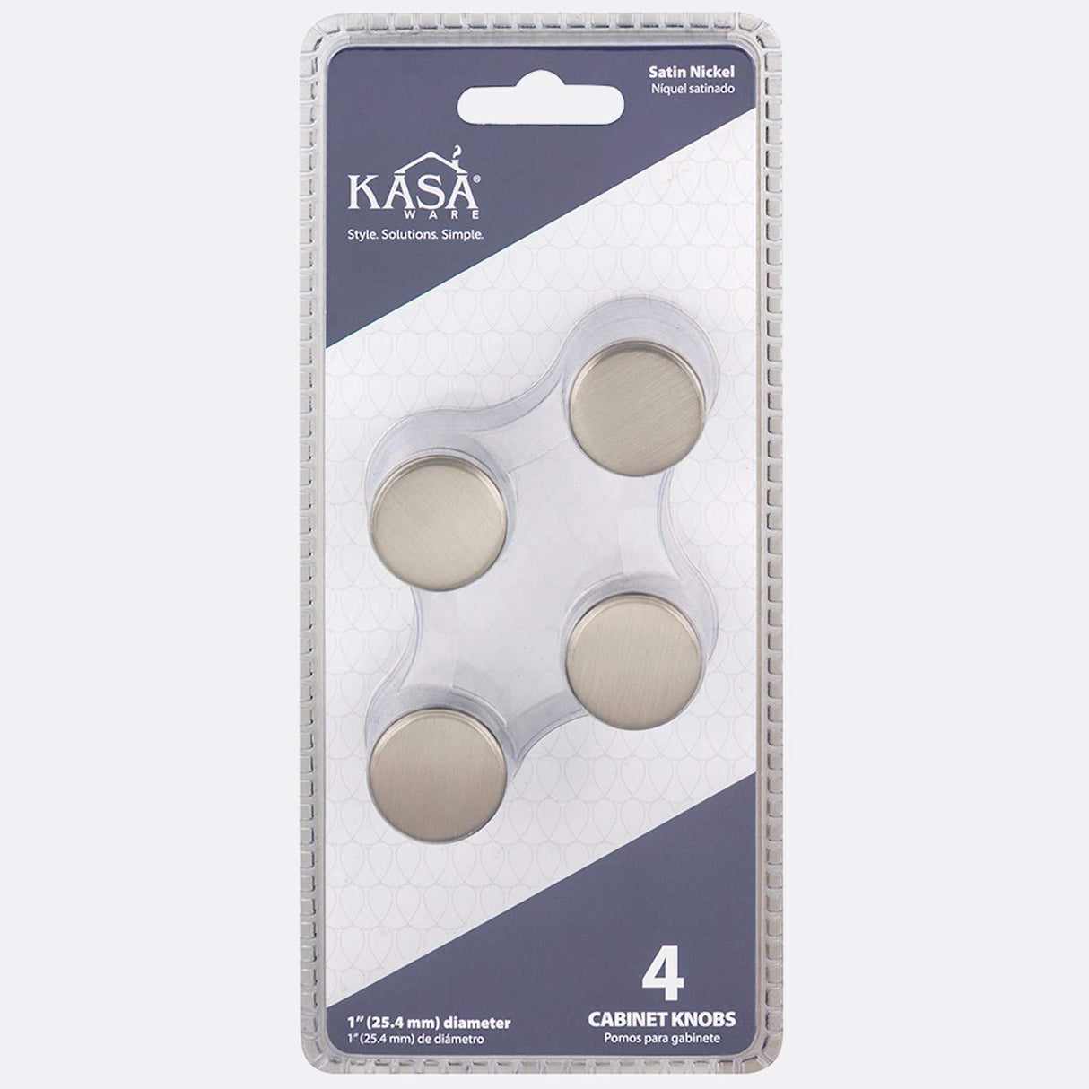 KasaWare K512SN-4 1" Diameter Cone Knob, 4-pack