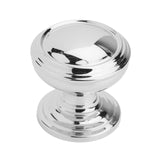 Amerock Cabinet Knob Polished Chrome 1-1/4 inch (32 mm) Diameter Revitalize 1 Pack Drawer Knob Cabinet Hardware