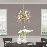Livex Lighting 41254-12 Utopia - Six Light Chandelier, Satin Brass Finish with Clear Rods Crystal