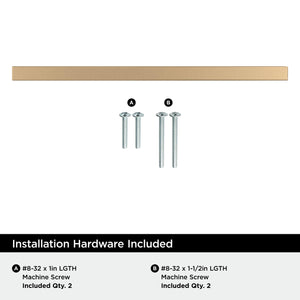 Amerock BP26204CZ Champagne Bronze Cabinet Pull 6-5/16 inch (160mm) Center-to-Center Cabinet Hardware Cyprus Furniture Hardware Drawer Pull