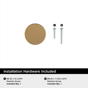 Amerock Cabinet Knob Champagne Bronze 1-3/8 inch (35 mm) Diameter Versa 1 Pack Drawer Knob Cabinet Hardware