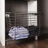 Hardware Resources POB1-162917CH Chrome Closet Pullout Basket with Slides 16"D x 29"W x 17"H