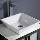 Fresca FVN6224ES-VSL Fresca Torino 24" Espresso Modern Bathroom Vanity w/ Vessel Sink