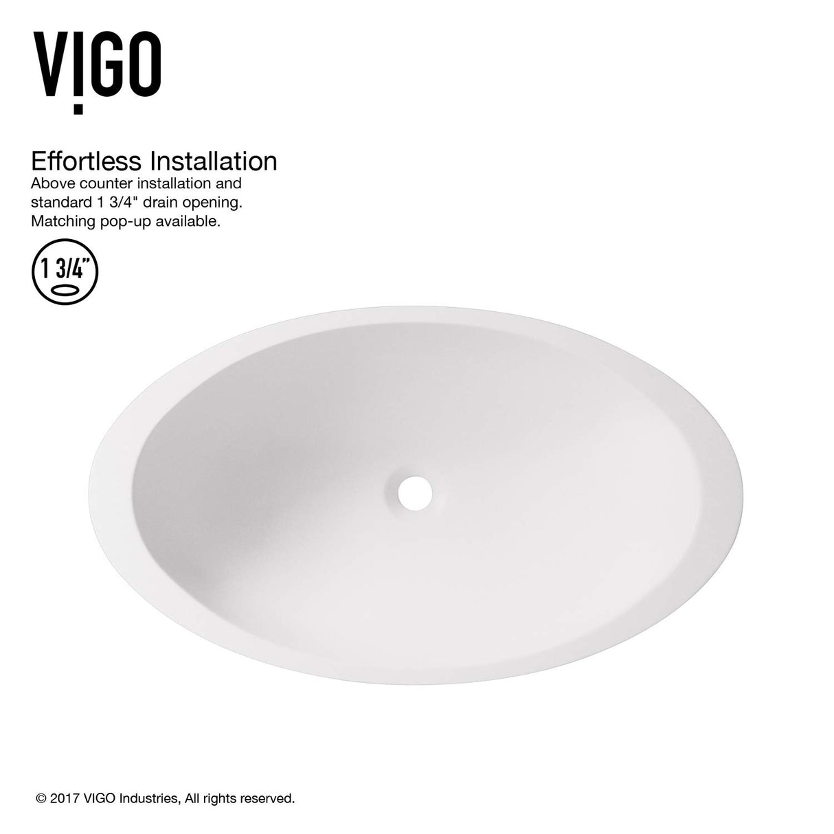 VIGO VGT1240 13.5" L -23.13" W -13.0" H Handmade Countertop Matte Stone Oval Vessel Bathroom Sink Set in Matte White Finish with Brushed Nickel Single-Handle Single Hole Faucet and Pop Up Drain