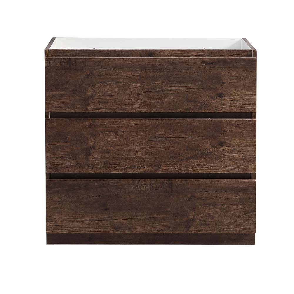 Fresca Lazzaro 36" Rosewood Free Standing Modern Bathroom Cabinet