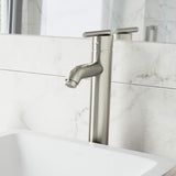 VIGO Seville 13 inch H Single Hole Single Handle Bathroom Faucet in Brushed Nickel - Vessel Sink Faucet VG03009BN