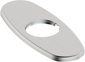 6 Inch Bathroom Vessel Vanity Sink Faucet 4" Hole Cover Deck Plate Escutcheon Brushed Nickel