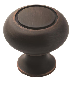 Amerock Cabinet Knob Oil Rubbed Bronze 1-1/4 inch (32 mm) Diameter Everyday Heritage 1 Pack Drawer Knob Cabinet Hardware