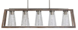 Capital Lighting 840551HN-504 Connor 5 Light Island Barnhouse and Matte Nickel