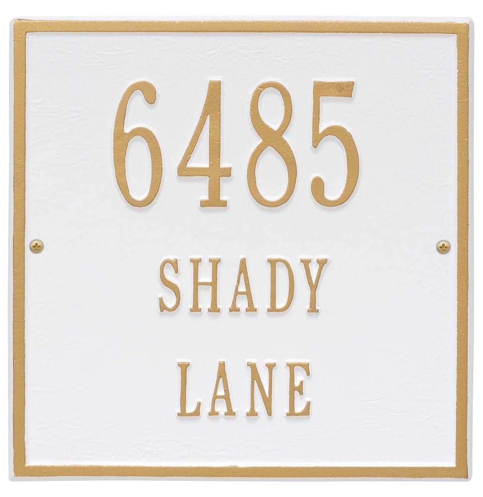 Whitehall 2112WG - Personalized Square Plaque - Standard - Wall - 3 line