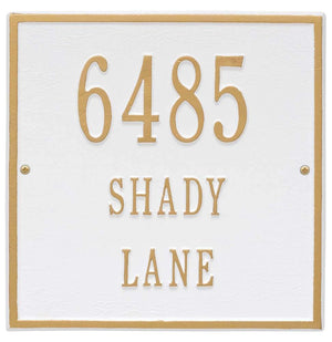 Whitehall 2112WG - Personalized Square Plaque - Standard - Wall - 3 line
