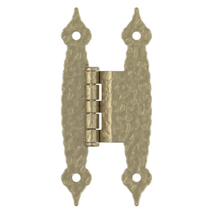 Amerock BPR3406BBZ Cabinet Hinge 3/8 in (10 mm) Offset Non-Self Closing Face Mount Golden Champagne Kitchen Cabinet Door Hinge 1 Pair/2 Pack Functional Hardware