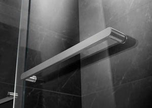 Essence 54'' * 76'' Framed Shower Door (Brushed Nickel)