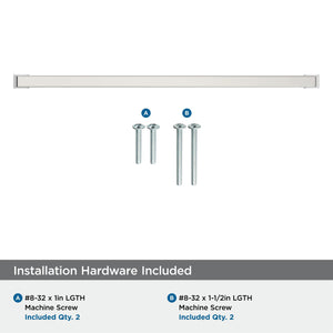 Amerock BP55284PN Polished Nickel Cabinet Pull 12-5/8 in (320 mm) Center-to-Center Cabinet Handle Blackrock Drawer Pull Kitchen Cabinet Handle Furniture Hardware