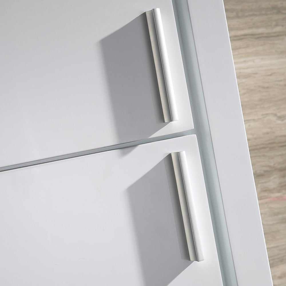 Fresca FST8140WH Fresca Allier White Bathroom Linen Side Cabinet w/ 2 Doors