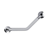 PULSE Showerspas 4007-SSP ErgoAngleBar with Optional Toilet Paper Holder, ADA Compliant Steel Grab Bar, Polished Stainless