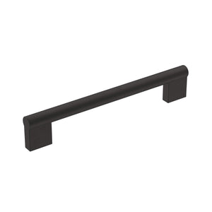 Amerock Cabinet Pull Matte Black 6-5/16 inch (160 mm) Center-to-Center Versa 1 Pack Drawer Pull Cabinet Handle Cabinet Hardware