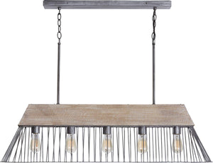Capital Lighting 835051UW Russell 5 Light Island Urban Wash