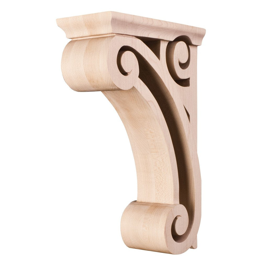 Hardware Resources COR2-1MP 3" W x 6-5/8" D x 10" H Maple Open Space Corbel