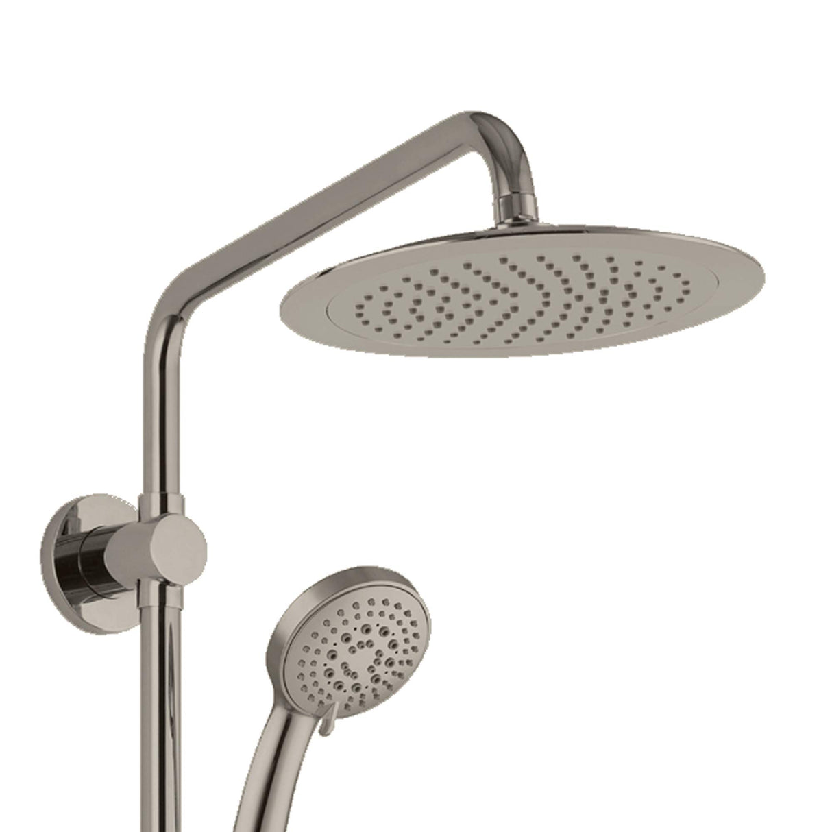 PULSE ShowerSpas 1088-BN-1.8GPM SeaBreeze II Shower System with 8" Rain Showerhead, Slide Bar and Multi-Function Hand Shower, Brushed Nickel, 1.8 GPM