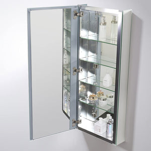 Fresca FMC8016 Fresca 15" Wide x 36" Tall Bathroom Medicine Cabinet w/ Mirrors