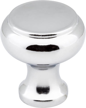 Elements 3898PC 1-3/16" Diameter Polished Chrome Button Westbury Cabinet Knob
