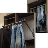 Hardware Resources 1523 Chrome Heavy-Duty 45 Pound Capacity Expandable Wardrobe Lift for 25-1/2" - 35" Openings