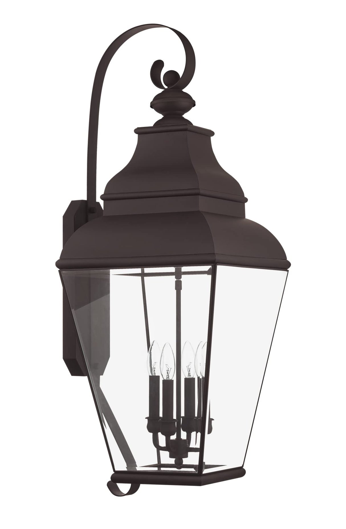 Livex Lighting 2596-04 Black Exeter 4 Light Outdoor Wall Lantern