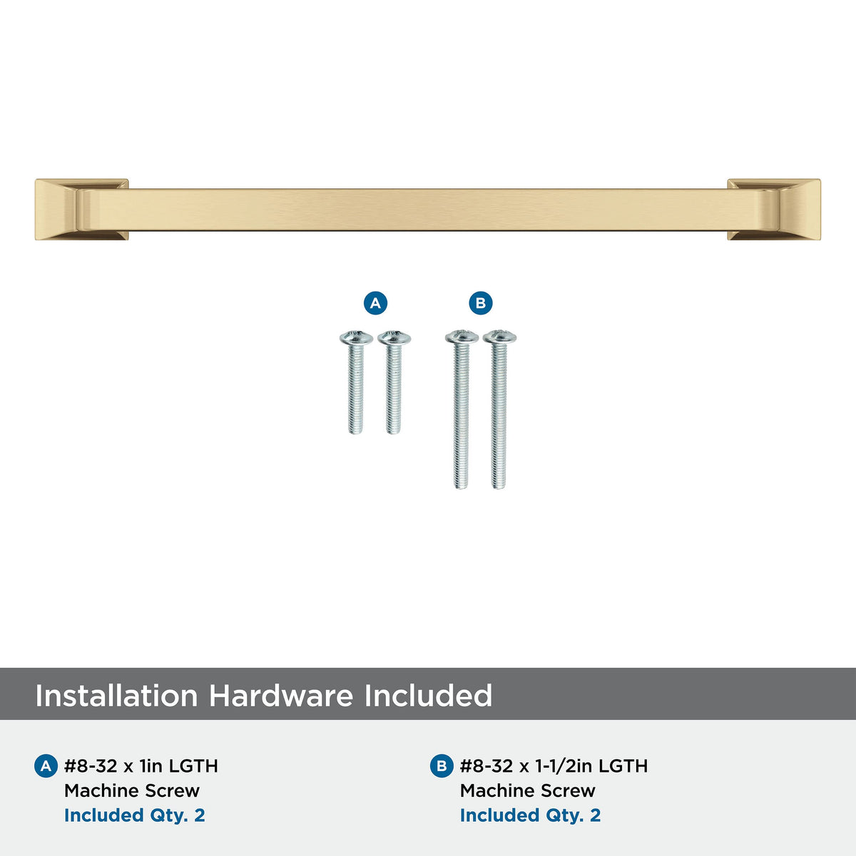 Amerock Cabinet Pull Champagne Bronze 6-5/16 in (160 mm) Center-to-Center Drawer Pull Westerly Kitchen and Bath Hardware Furniture Hardware