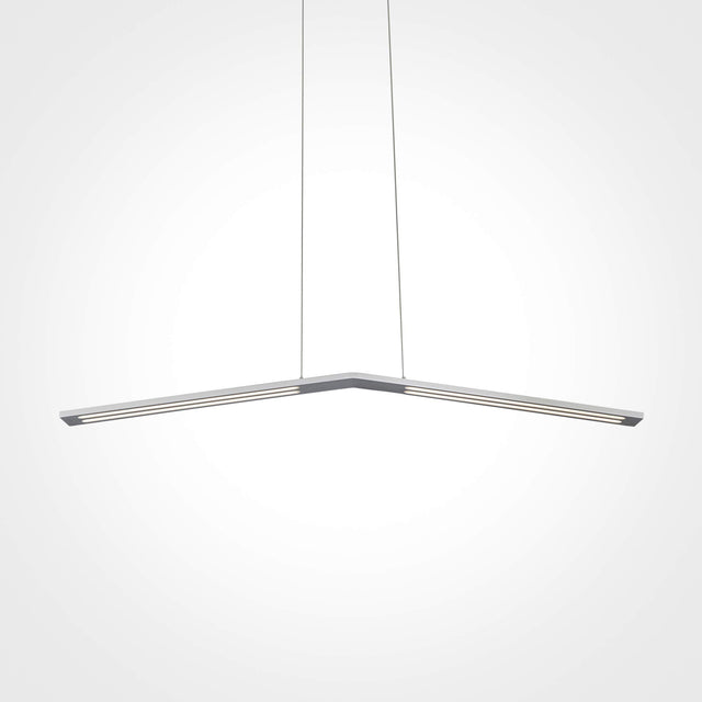 Vonn VMC31520AL Haeidi 43" LED Low-Profile Linear Chandelier in Satin Nickel