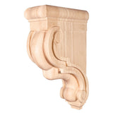 Hardware Resources CORF-WB 3-3/8" W x 7-3/4" D x 13" H White Birch Scrolled Corbel