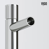 VIGO VGT2063 16.0" L -16.0" W -5.0" H Matte Stone Anvil Composite Round Vessel Bathroom Sink in White with Ashford Faucet and Pop-Up Drain in Brushed Nickel