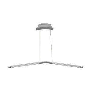 Vonn VMC31520AL Haeidi 43" LED Low-Profile Linear Chandelier in Satin Nickel