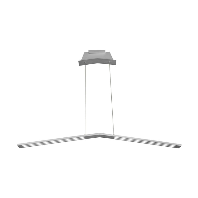 Vonn VMC31520AL Haeidi 43" LED Low-Profile Linear Chandelier in Satin Nickel