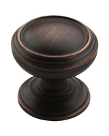 Amerock Cabinet Knob Oil Rubbed Bronze 1-1/4 inch (32 mm) Diameter Revitalize 1 Pack Drawer Knob Cabinet Hardware