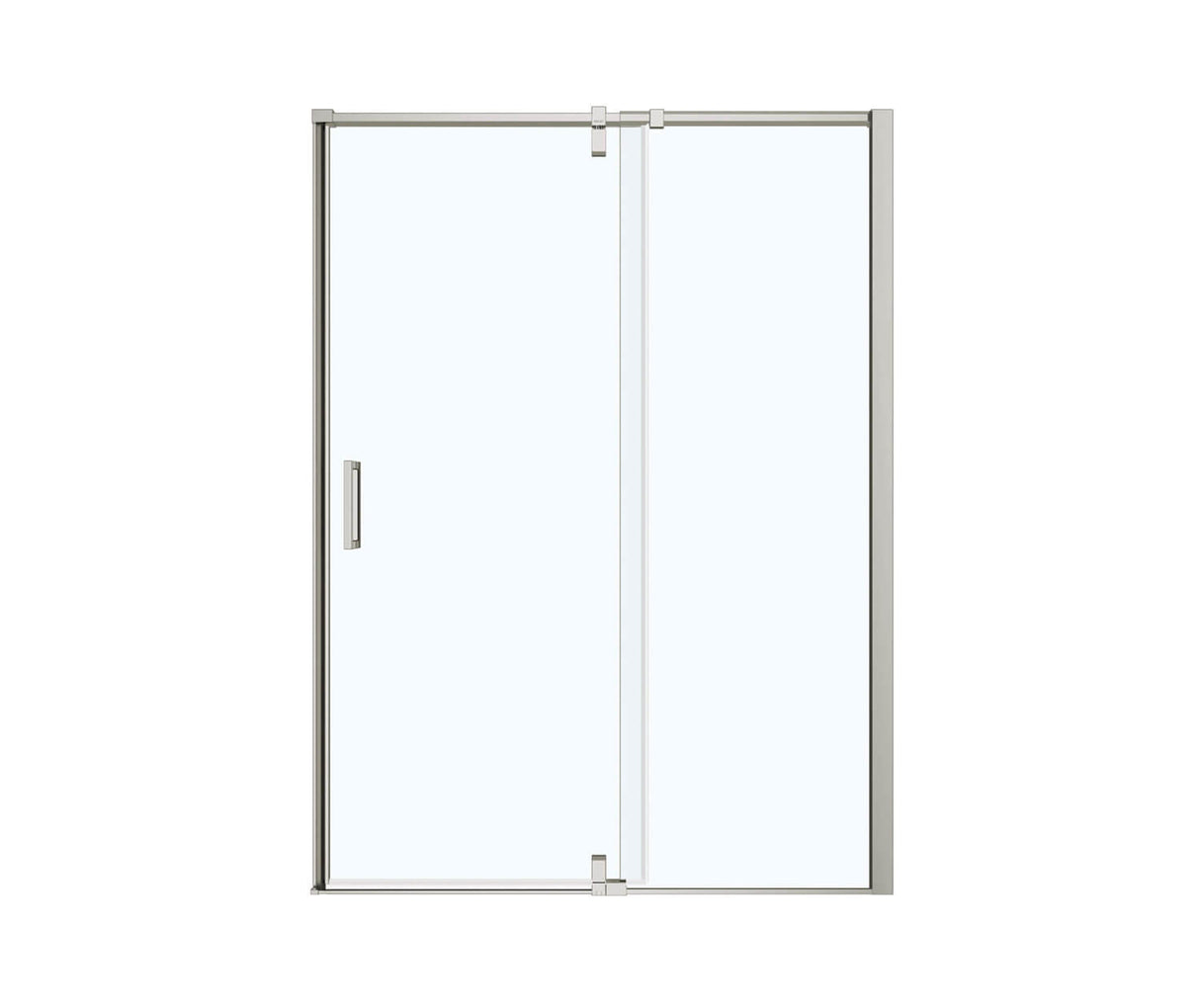 MAAX 137832-900-305-000 ModulR 60 x 78 in. 8 mm Pivot Shower Door for Alcove Installation with Clear glass in Brushed Nickel