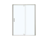MAAX 137832-900-305-000 ModulR 60 x 78 in. 8 mm Pivot Shower Door for Alcove Installation with Clear glass in Brushed Nickel