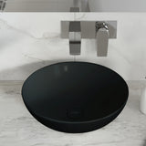 Ceramic Pop Up Drain w/o Overflow in Matte Black