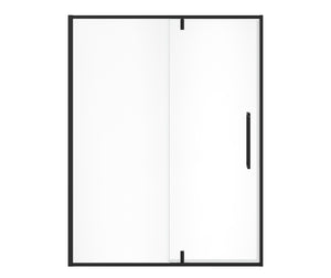 MAAX 135326-900-340-000 Uptown 57-59 x 76 in. 8 mm Pivot Shower Door for Alcove Installation with Clear glass in Matte Black