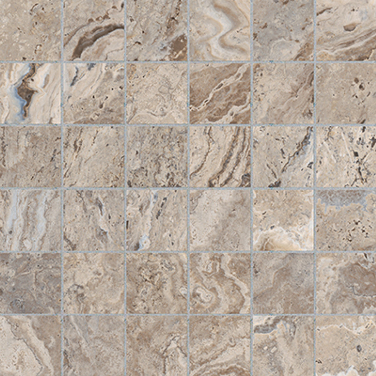 Anatolia Tile 2X2 Antico Matte Walnut 36 Piece Porcelain Mosaics. 1 Sheet = .97 Sq. Ft. 4501-0011-0 (63-466) Walnut 2x2 - premium natural stone mosaic tile from Anatolia Tile, available at PoshHaus showroom in Keene, NH