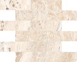 Anatolia Tile 2X6 Antico Sand Matte Porcelain Brick Mosaics. 1 Sheet = .96 Sq. Ft. 4501-0010-0 (63-468) Sand Brick 2x6 - premium natural stone mosaic tile from Anatolia Tile, available at PoshHaus showroom in Keene, NH
