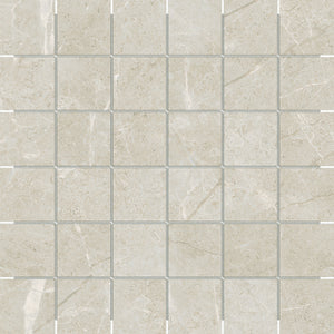 Anatolia Tile 2X2 Torino Avorio Matte 36 Piece Porcelain Mosaics. 1 Sheet = .96 Sq. Ft. 4501-0290-0 (63-568) Avorio 2x2 - premium natural stone mosaic tile from Anatolia Tile, available at PoshHaus showroom in Keene, NH