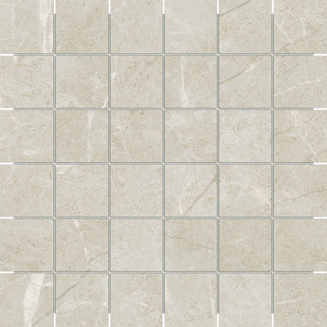 Anatolia Tile 2X2 Torino Avorio Matte 36 Piece Porcelain Mosaics. 1 Sheet = .96 Sq. Ft. 4501-0290-0 (63-568) Avorio 2x2 - premium natural stone mosaic tile from Anatolia Tile, available at PoshHaus showroom in Keene, NH